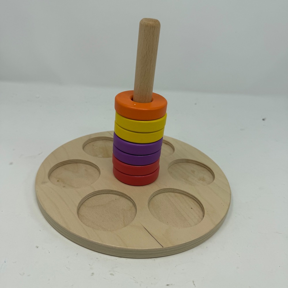 lovevery Montessori Wooden Stacking Toy Colorful Rings Educational‎ Toddler Game